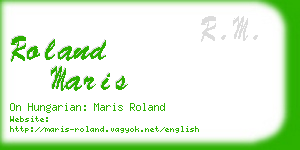 roland maris business card